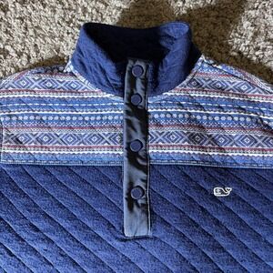 Vineyard Vines Sweater Mens S Quilted Christmas Winter Casual 1k002452